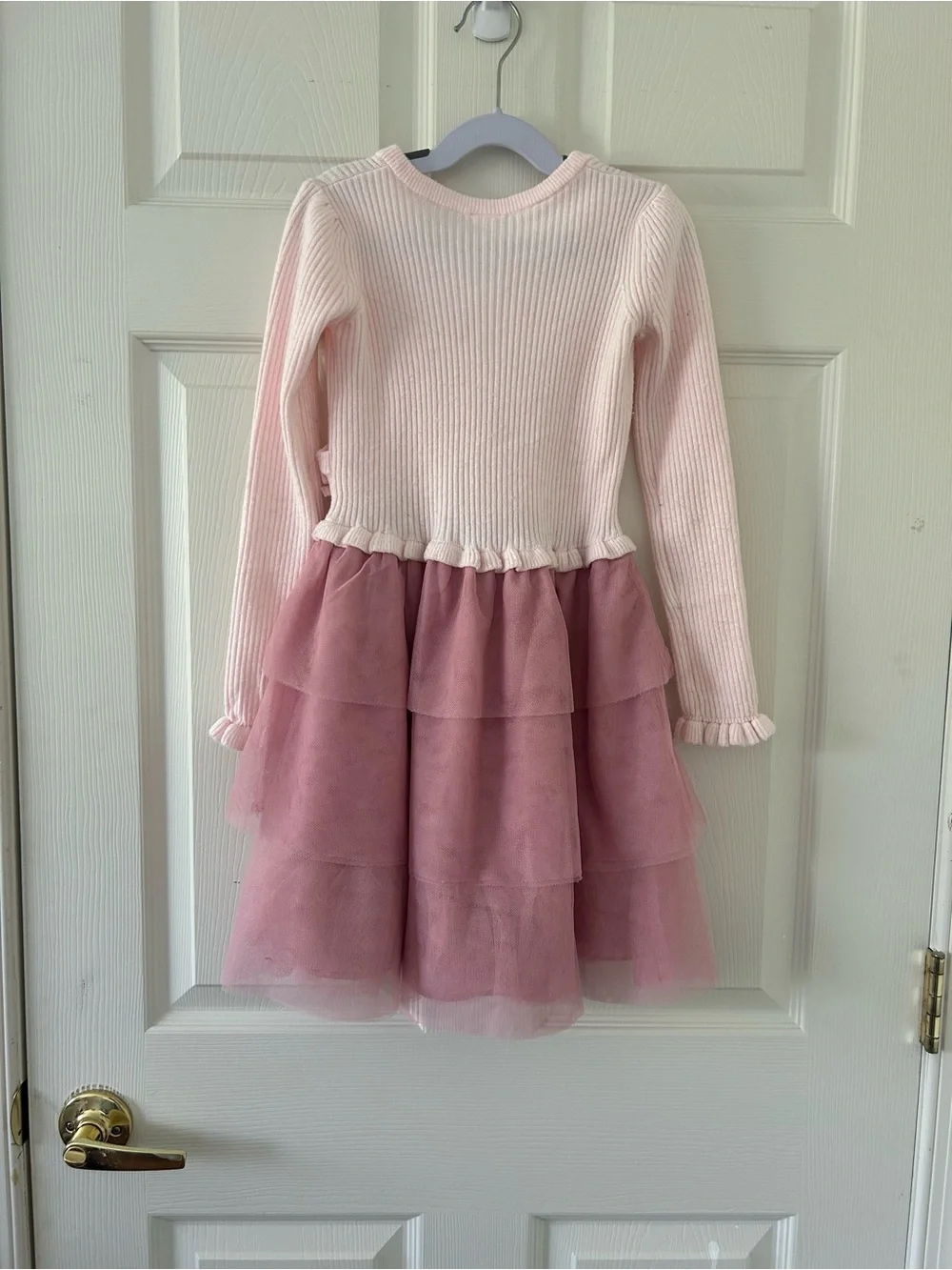 Gymboree Girl’s Long Sleeve Pink Tutu Dress - Size 8